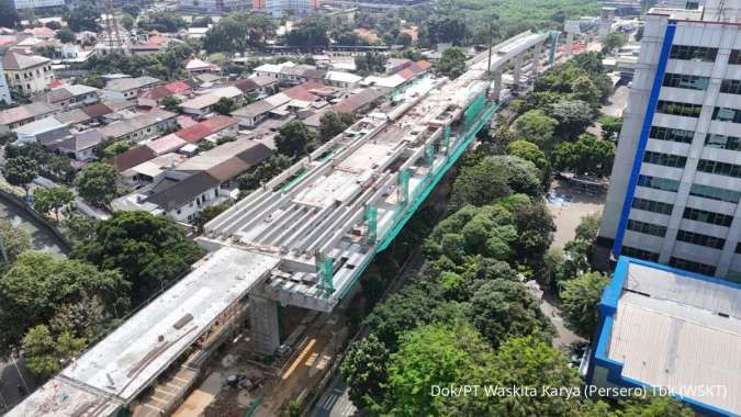 Waskita Karya Tuntaskan Proyek LRT Jakarta Fase1B, Progres 67,12%