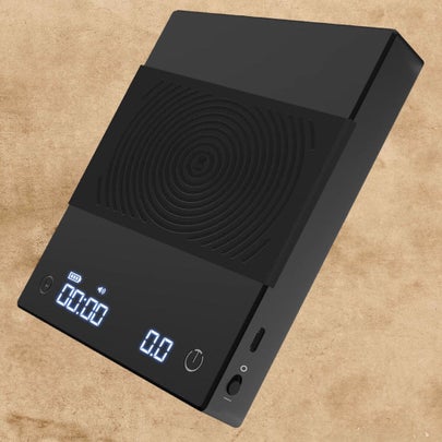 A digital coffee scale