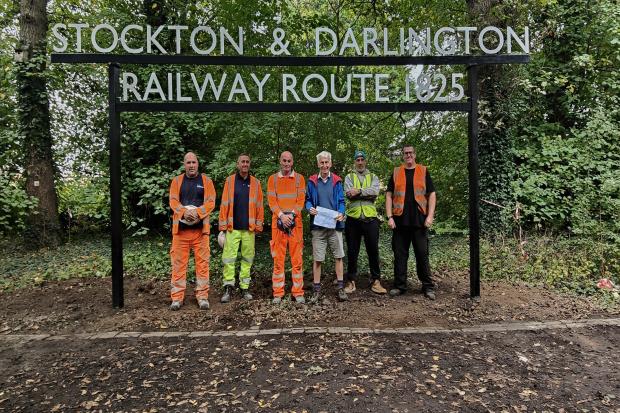 New sign unveiled to celebrate Stockton and Darlington 200 Festival