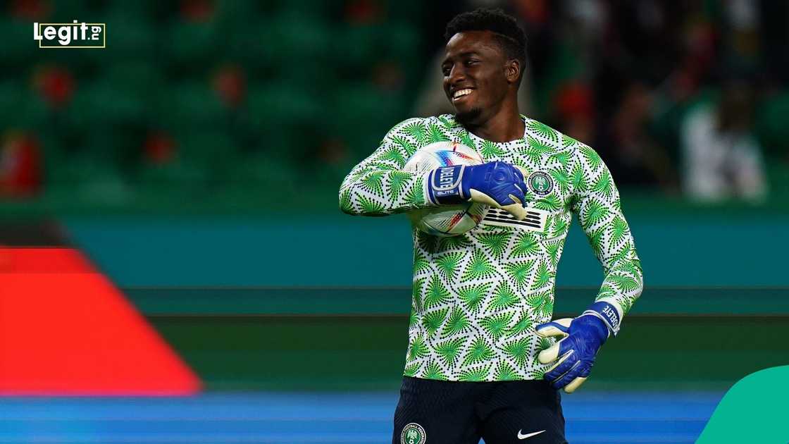 "Jangan panggil aku Onana": Kiper Tim Super Eagles memohon kepada para penggemar dalam permintaan em
