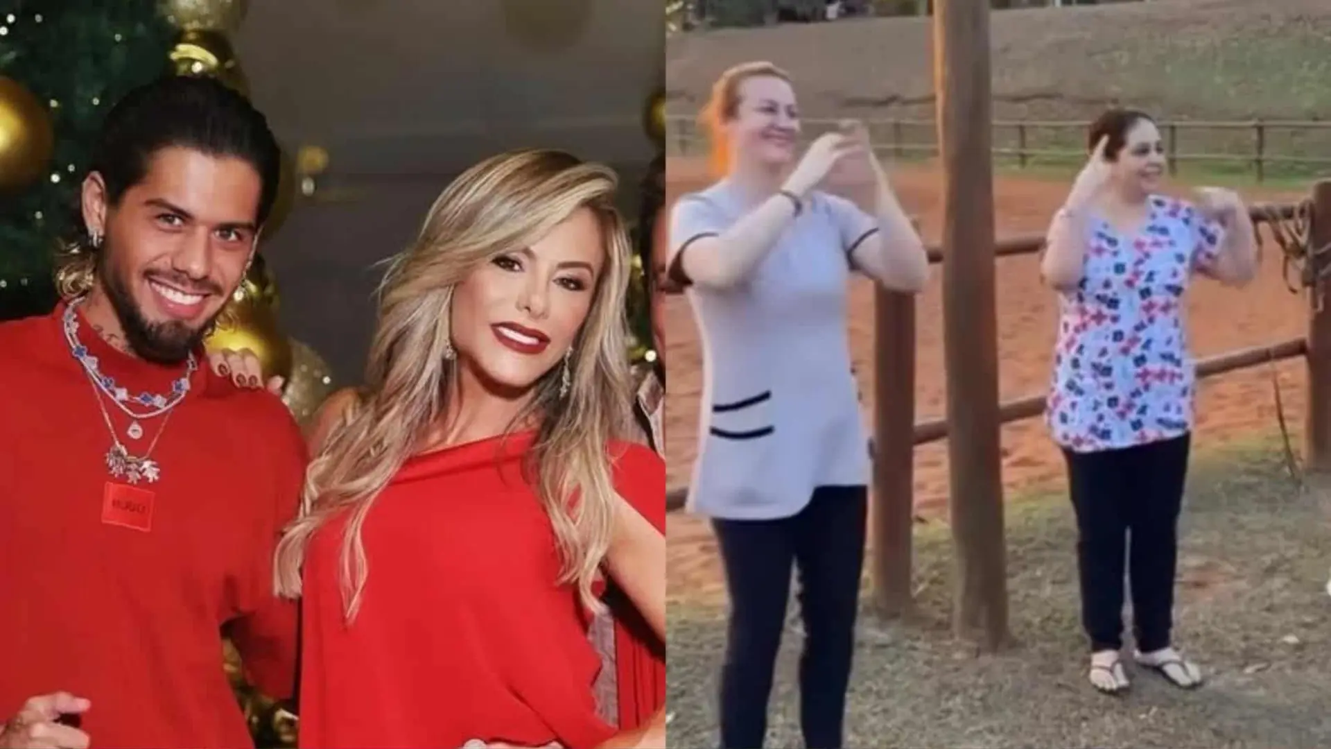 Poliana Rocha reage com carinho a vídeo divertido das babás dos netos