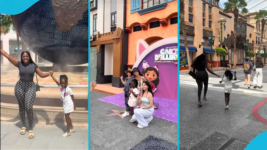 Fella Makafui Bermain Seperti Anak Kecil Saat Ia Membawa Pulau ke Taman Hiburan di Luar Negeri