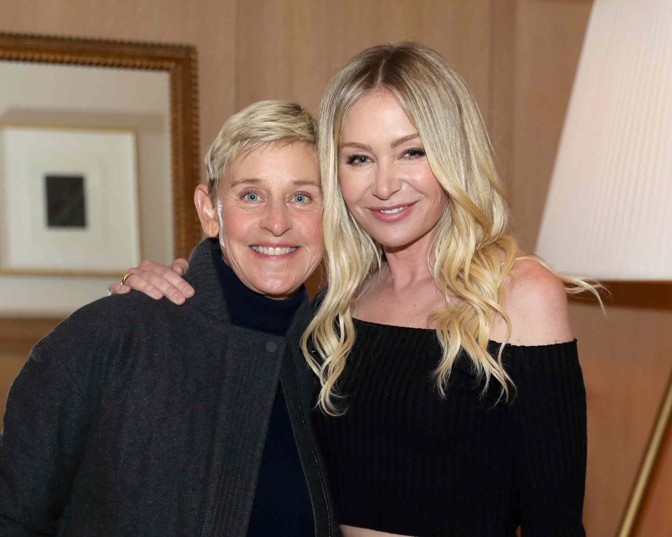 Ellen DeGeneres and Portia de Rossi share a special moment with Billie