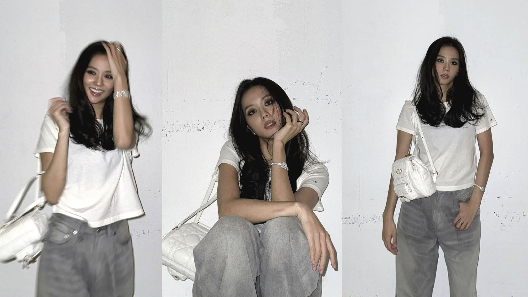 지수(30세), 흰 티+데님 패션에 &amp;#39;카리스마 눈빛 장착&amp;#39;【월간 핫포토】