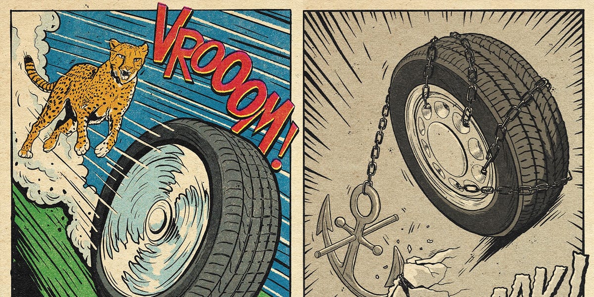 Want to run faster laps in an old car? Bolt on some modern tires