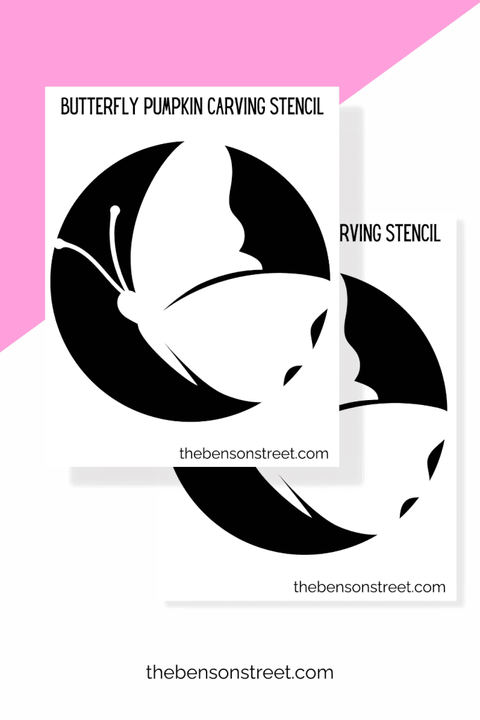 Free Printable Butterfly Pumpkin Stencil Carving Template