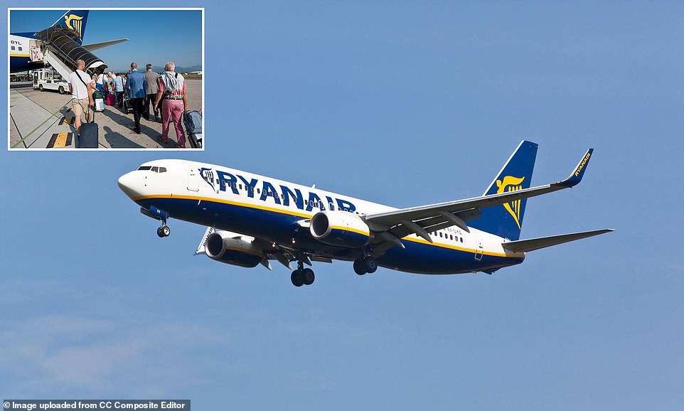 Ryanair flight grounded after passenger 'tries to open emergency exit'