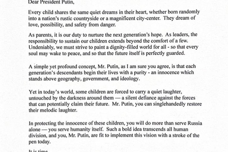 Melania Trump's letter to Vladimir Putin sparks conspiracy theories as