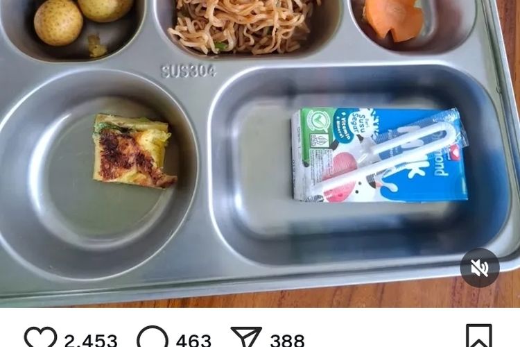Menu MBG Viral di Kendal Hanya Mi dan Telur Tanpa Nasi