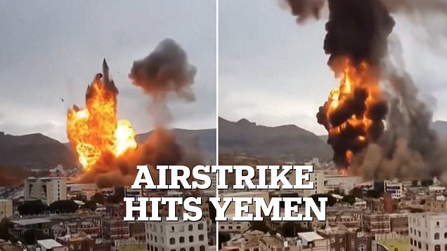 Dramatic moment huge explosion erupts after Israeli airstrike