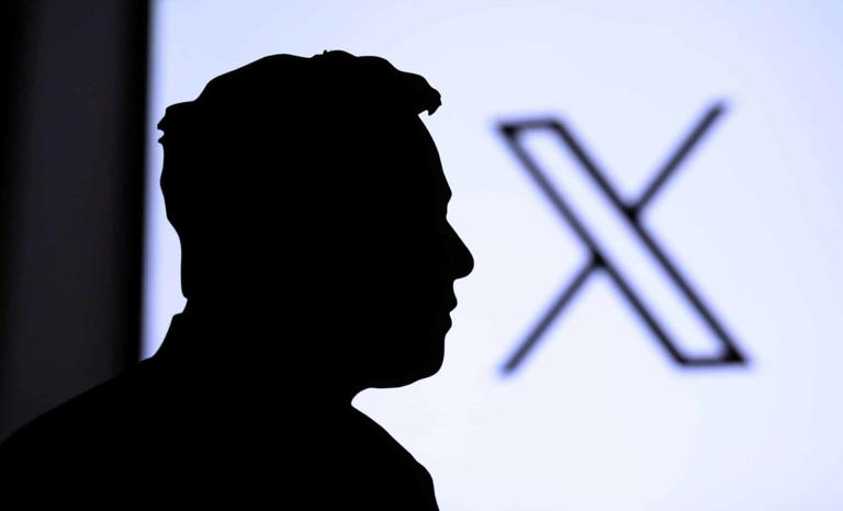 Twitter's New Logo, Featuring The Silhouette Of Business Magnate Elon Musk. Credit: Shutterstock | The Daily Galaxy --Great Discoveries Channel