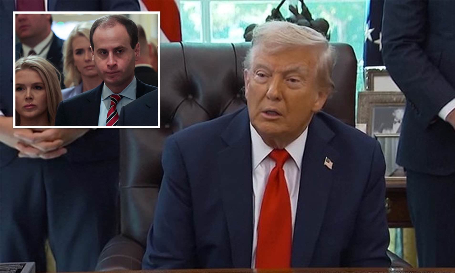 Trump kicks out his own staffer from Oval Office after distracting