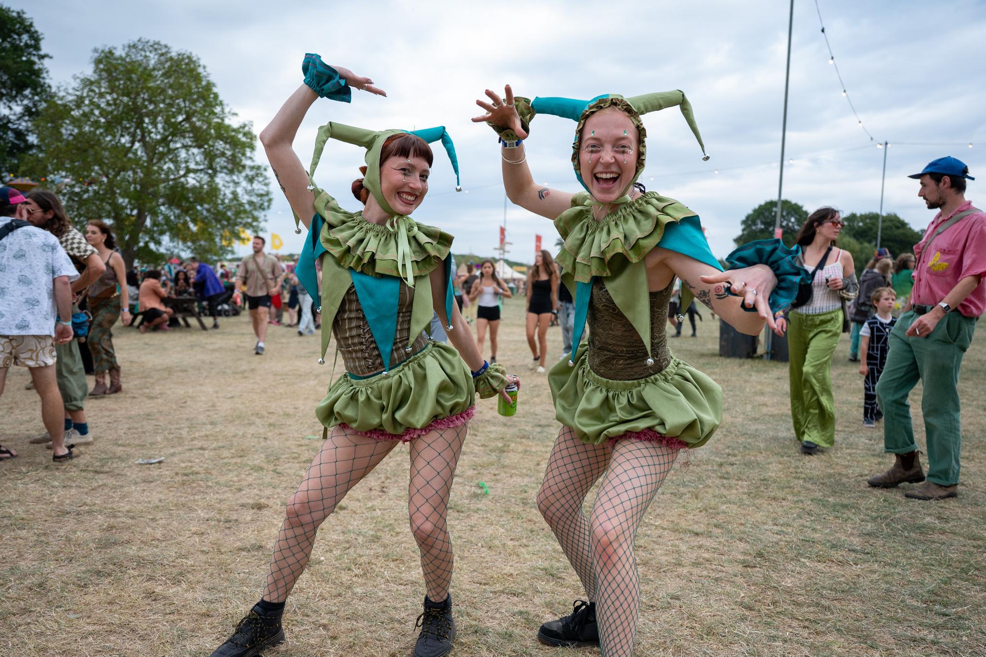 In Pictures: Festival goers dress in green for Shambala's 'Flamboyant  Friday' theme