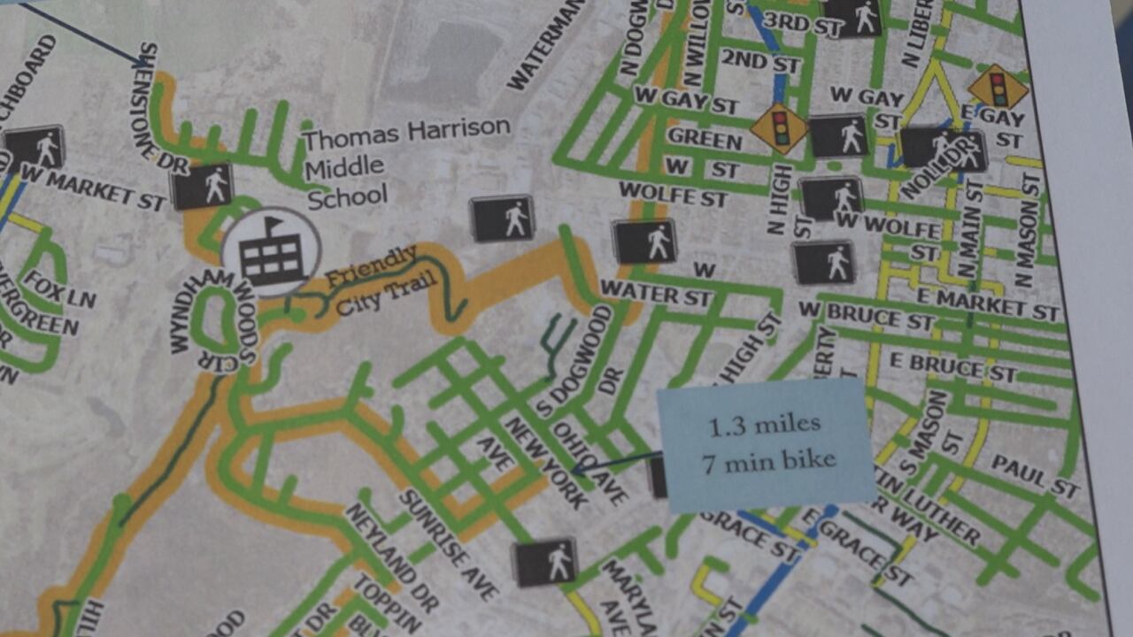 New maps offer safe walking, biking routes to schools in Harrisonburg