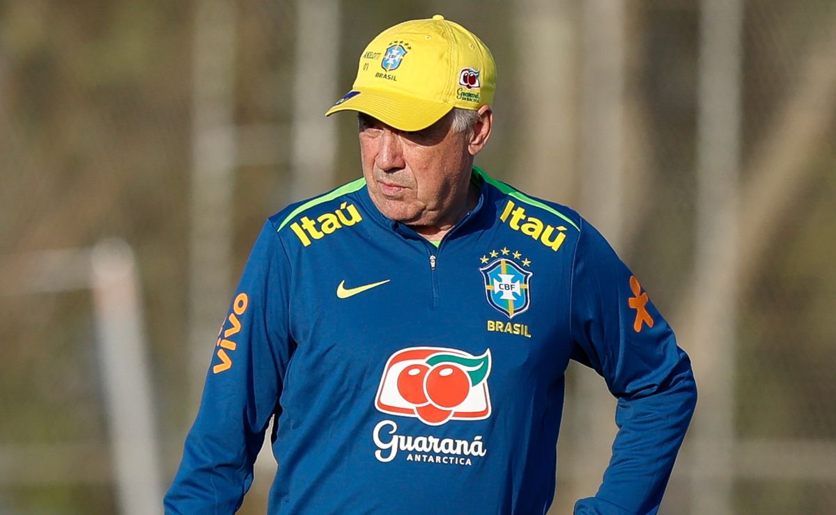 Carlo Ancelotti entrega nómina de Brasil para partido ante Chile por