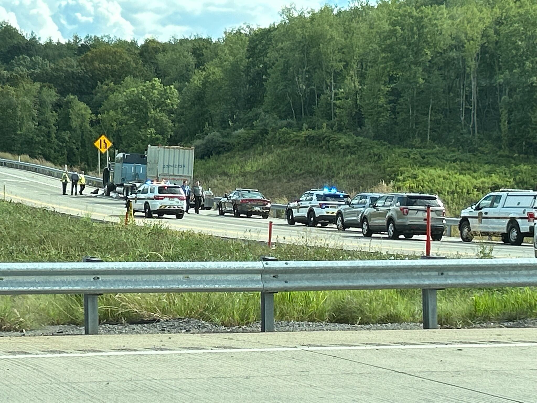 Man accused of lane splitting during crash that killed truck driver in ...