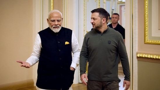 Ukrainian President Volodymyr Zelensky posted a letter he received from Prime Minister Narendra Modi.