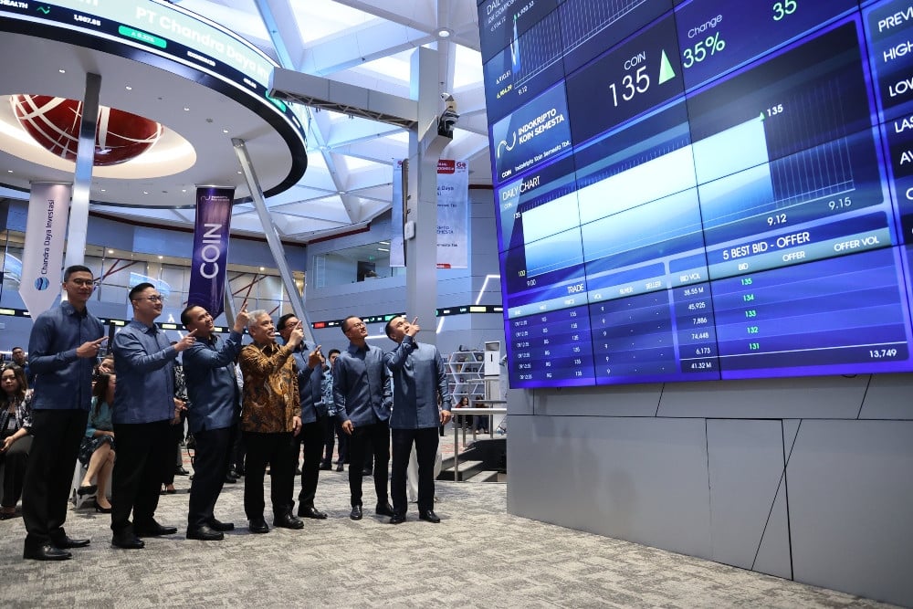 Naik 2.280% Sejak IPO, Bursa Hentikan Perdagangan Saham Indokripto Koin Semesta (COIN)