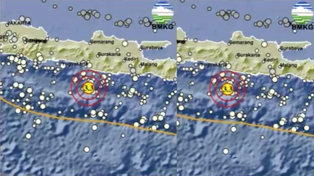Gempa Bumi Magnitudo 3.3 Guncang Gunungkidul, Yogyakarta dengan Kedalaman 10 Km
