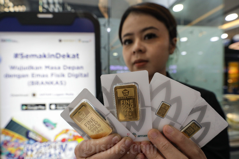 Harga Emas Antam 24 Karat Naik, Rp1,93 Juta per Gram