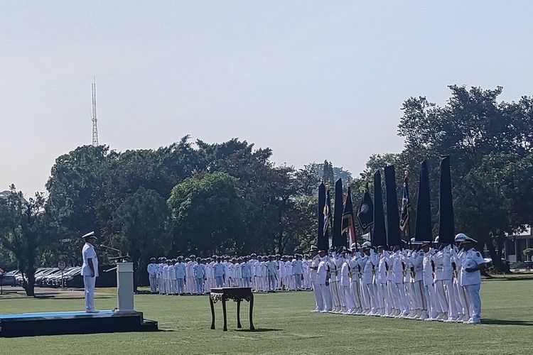 Kasal Pimpin Upacara Validasi Organisasi TNI AL, Ini Daftarnya