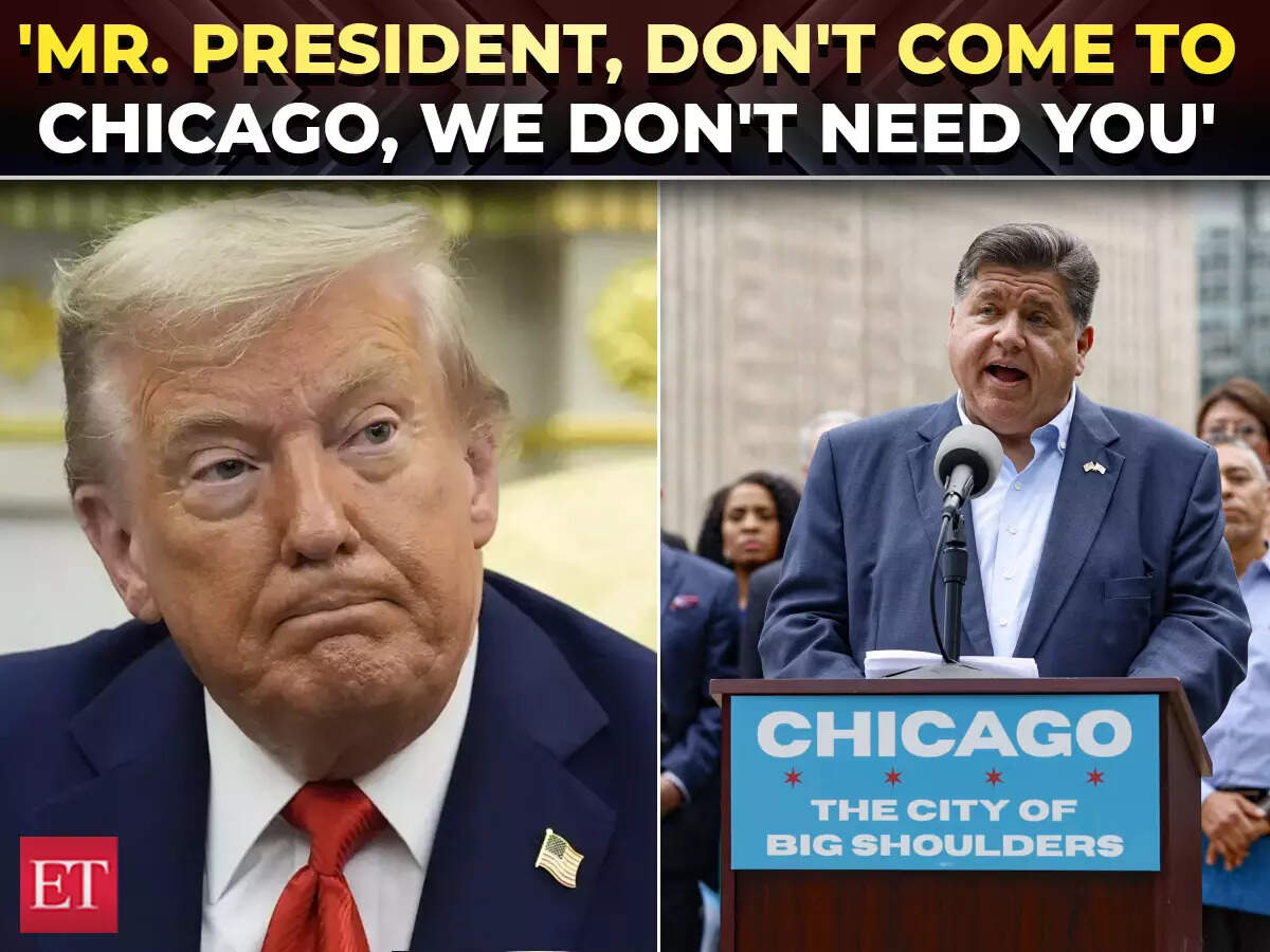 ‘Dictator Trump, stay out of Chicago!’: Illinois Gov Pritzker slams US ...