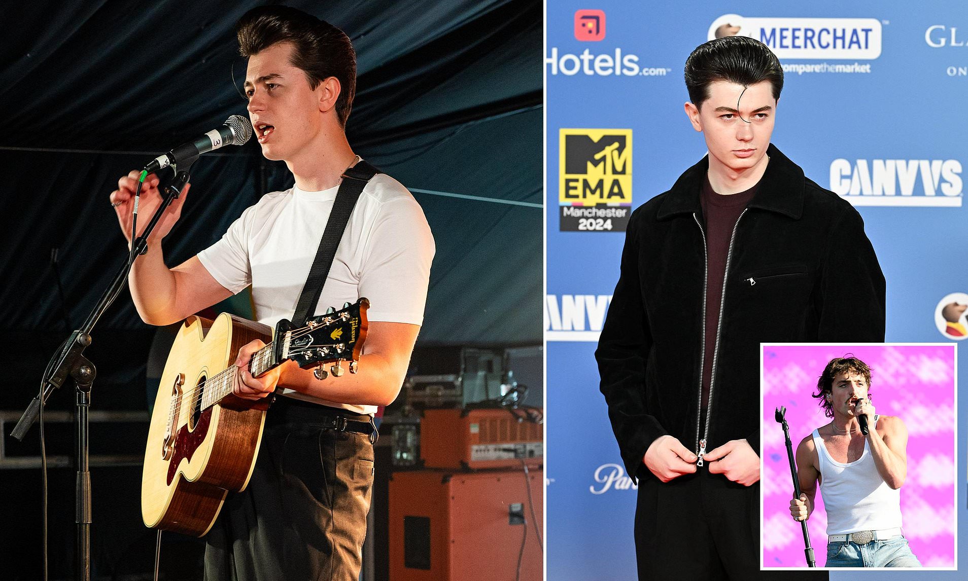 FORMER BUSKER ELLIOT JAMES REAY SUPPORTING TOP US SINGER BENSON BOONE ...