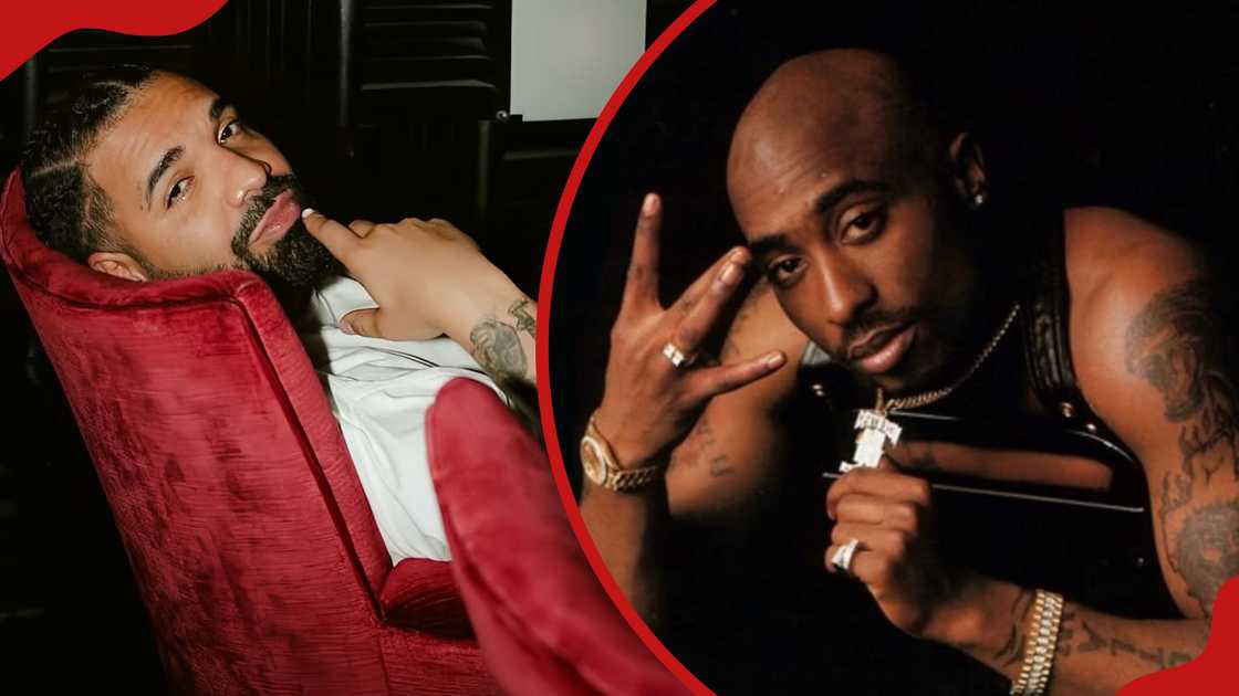 Rapper Drake buys Tupac Shakur's Death Row chain. Photo: Drake/ Rap TV. Source: Instagram