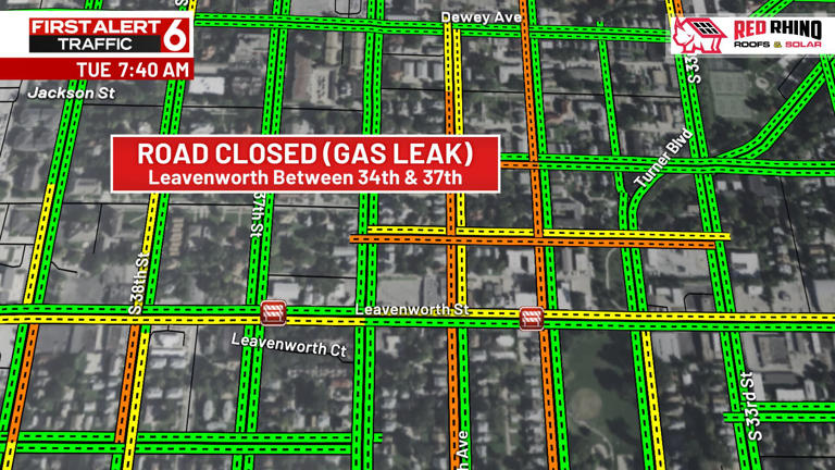 Gas leak near Midtown Omaha impacts morning commute