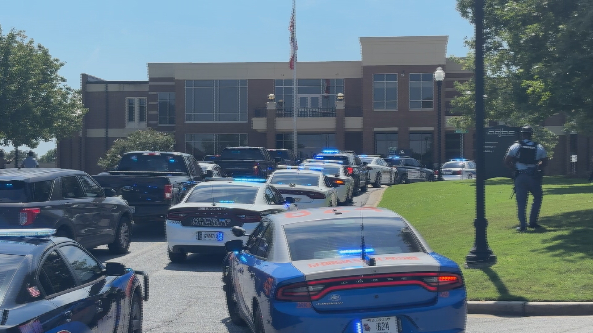 Hoax 911 calls trigger large police response at two Bibb County schools Hoax 911 calls trigger large police response at two Bibb County schools