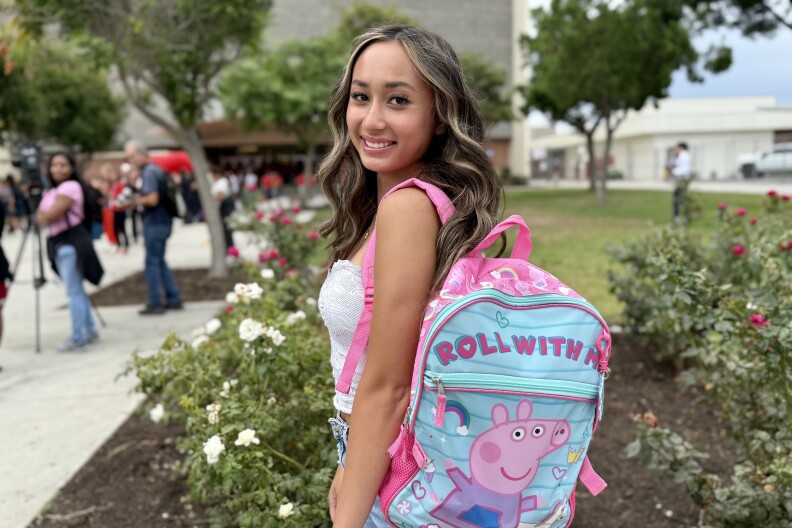 These seniors start high school with the ‘comfort’ of childhood backpacks