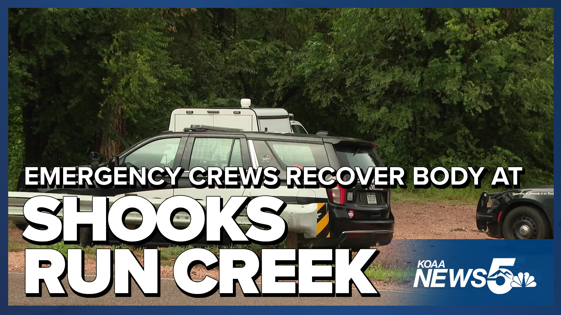 Emergency crews recover a body from Shooks Run Creek Tuesday