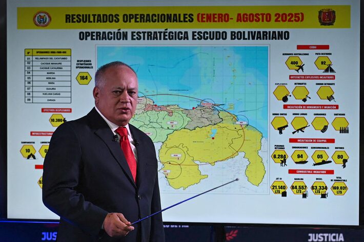 Venezuela anuncia mobilização de drones e navios em meio ao deslocamento militar dos EUA no Caribe