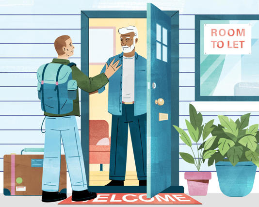 Taking in a lodger Illustration: Jamie Wignall/The Guardian