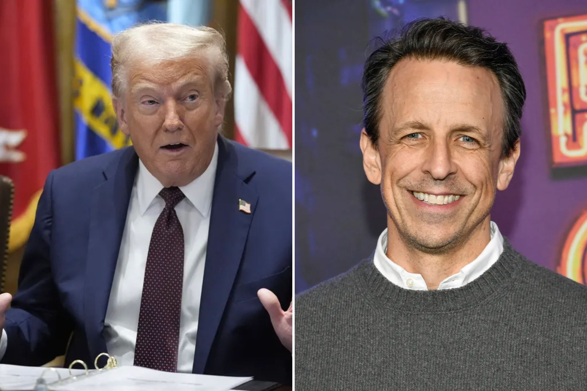 Trump slams NBC after rumors of Seth Meyers contract extension