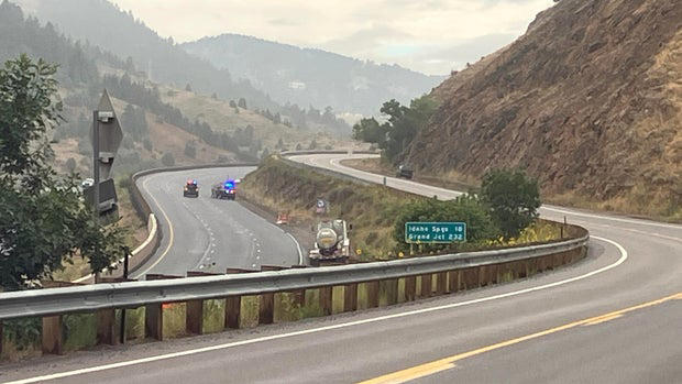 Westbound I-70 closed west of Denver for semi hazmat incident
