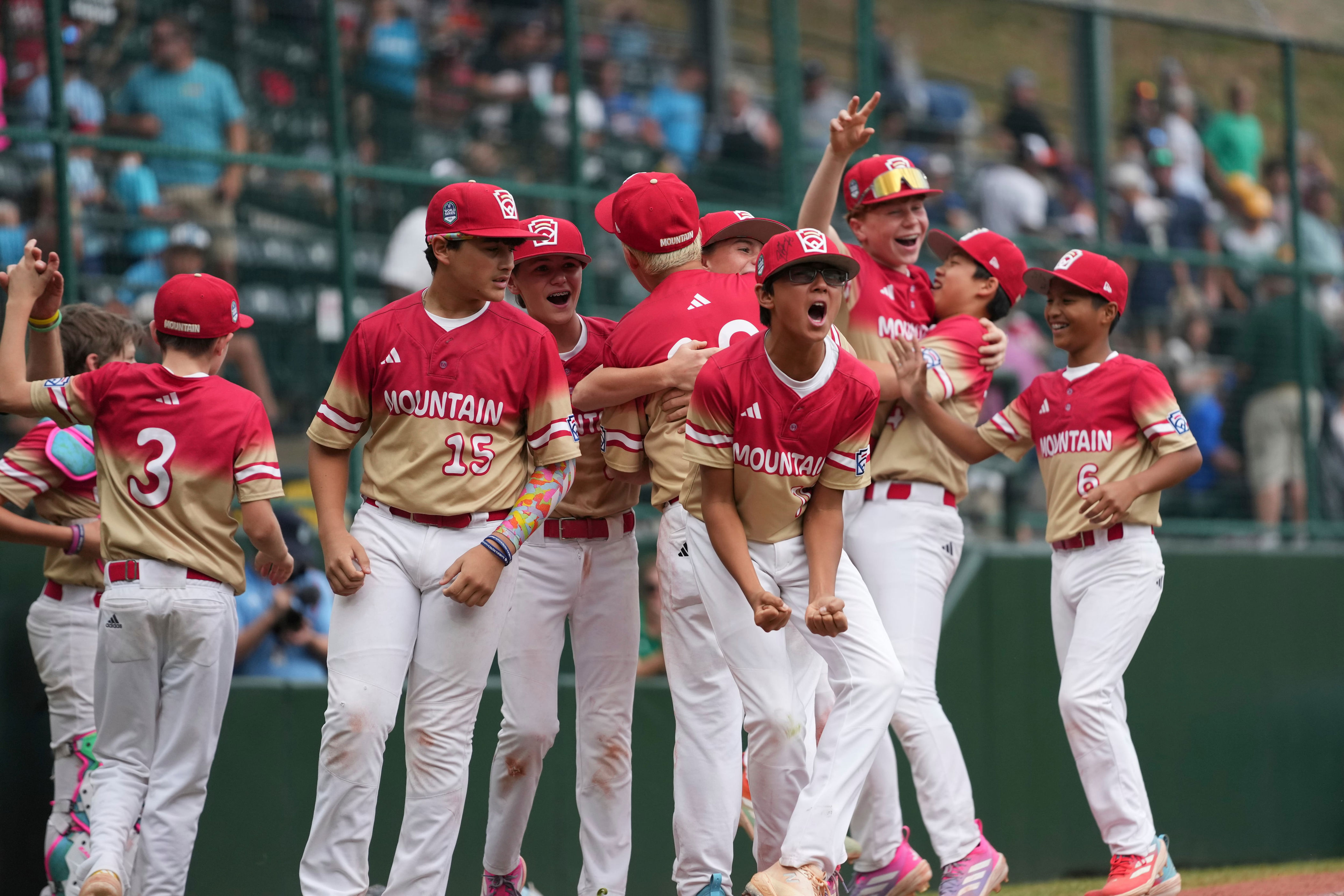Celebrating Summerlin South U.S. Champions parade through Downtown