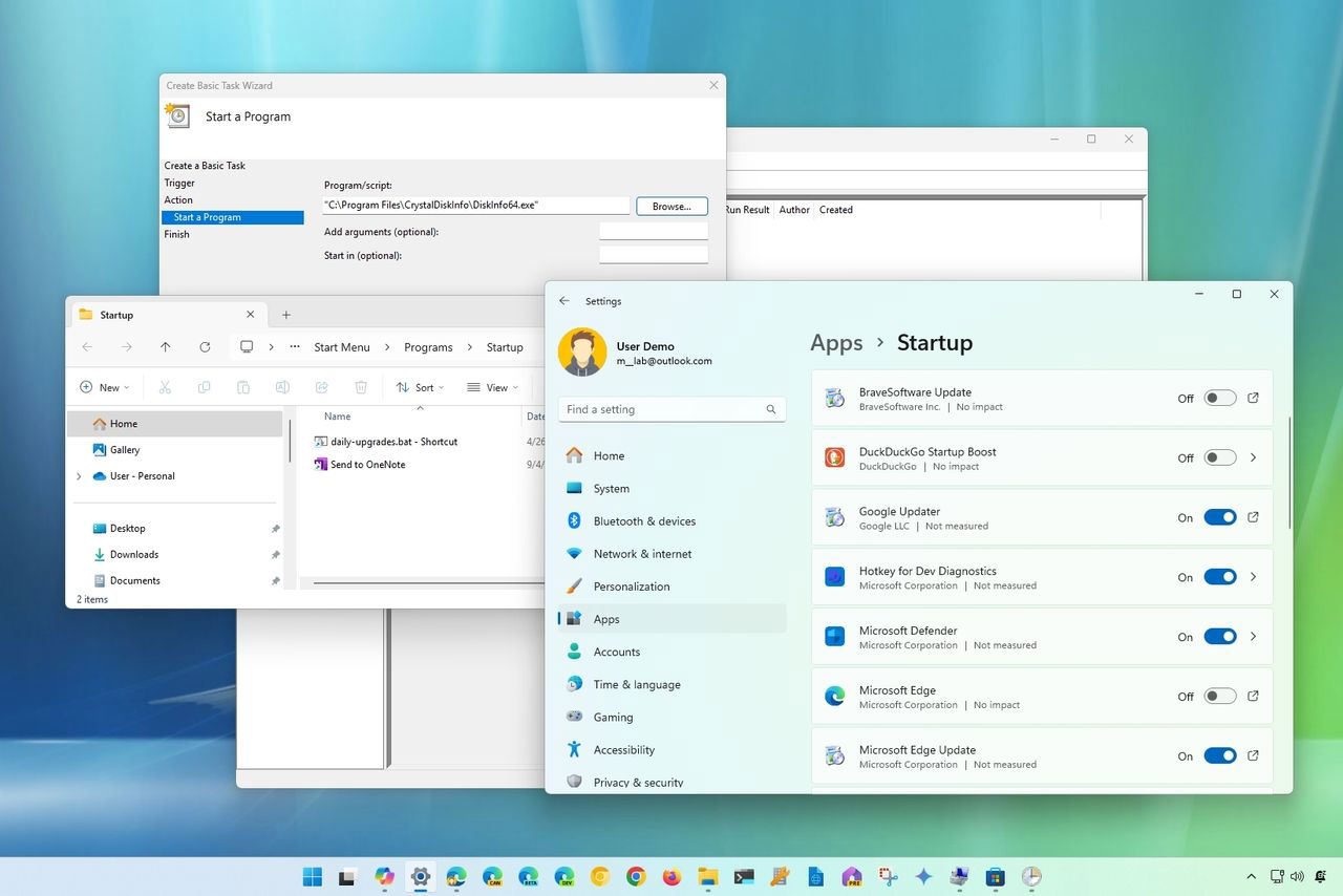 How to launch apps automatically during startup on Windows 11 and How to launch apps automatically during startup on Windows 11 and