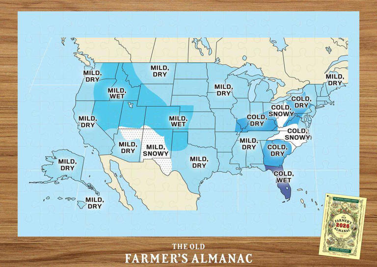 Old Farmer's Almanac winter forecast: Here's how much snow to expect in ...