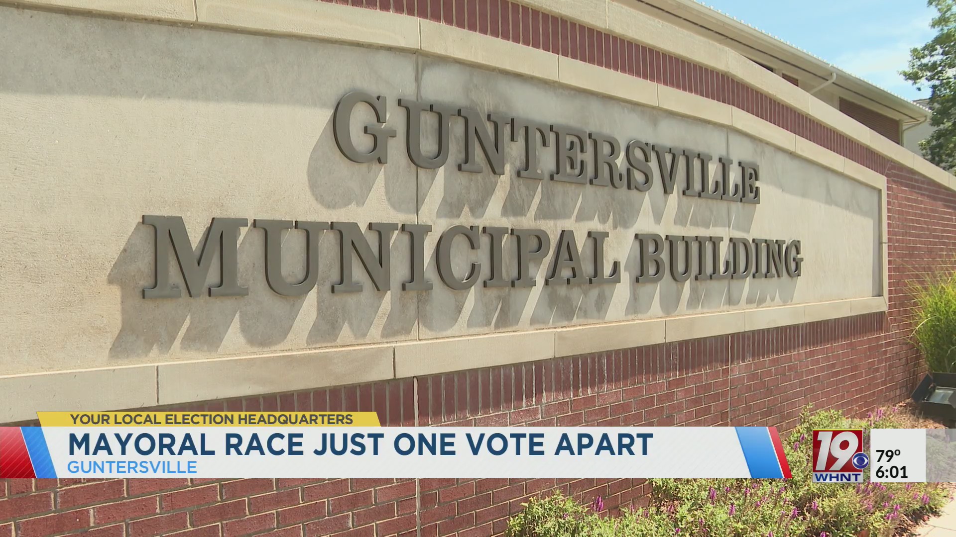 Guntersville Mayoral Race Split by One Vote Aug 27 2025 News 19