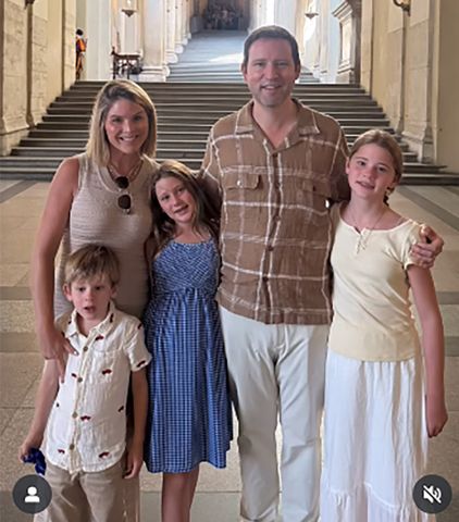 Jenna Bush Hager/instagram Jenna Bush Hager and her family spending her summer break from 'Today' in Rome.