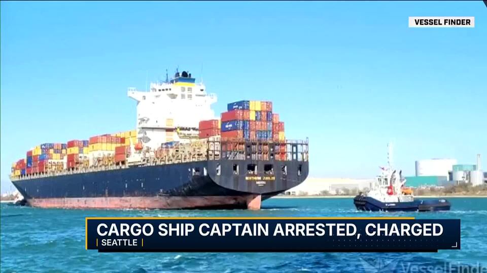 VIDEO: Cargo ship captain arrested for alleged BUI