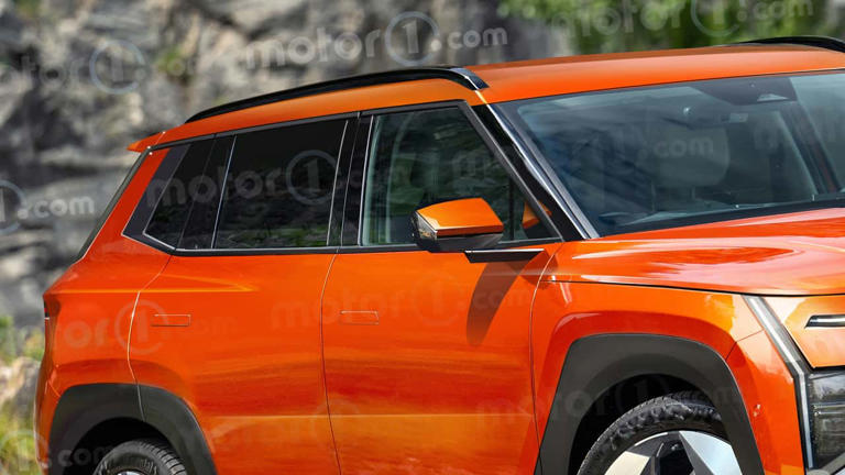 2027 Hyundai Tucson Rendering by Motor1