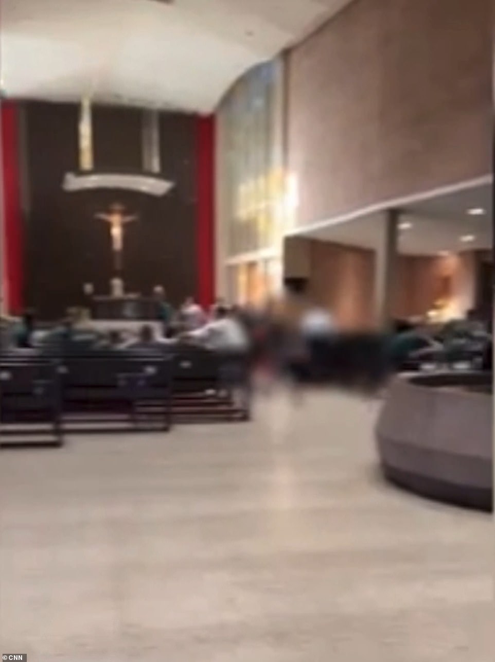 Footage from inside Annunciation Catholic School emerges