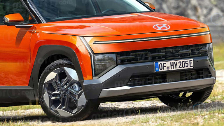 2027 Hyundai Tucson Rendering by Motor1