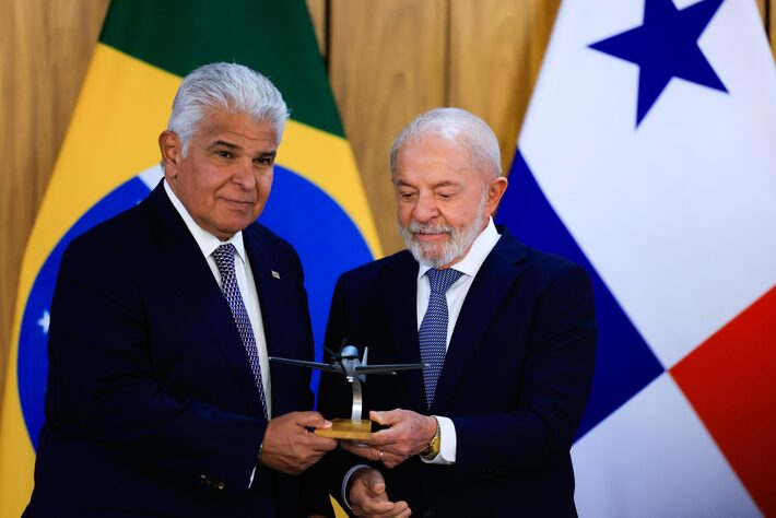 Lula retribui a visista a Brasília do presidente do Panamá com objetivo de se mostrar aberto a parcerias com as novas caras da direita latino-americana Foto: Wilton Junior/WILTON JUNIOR