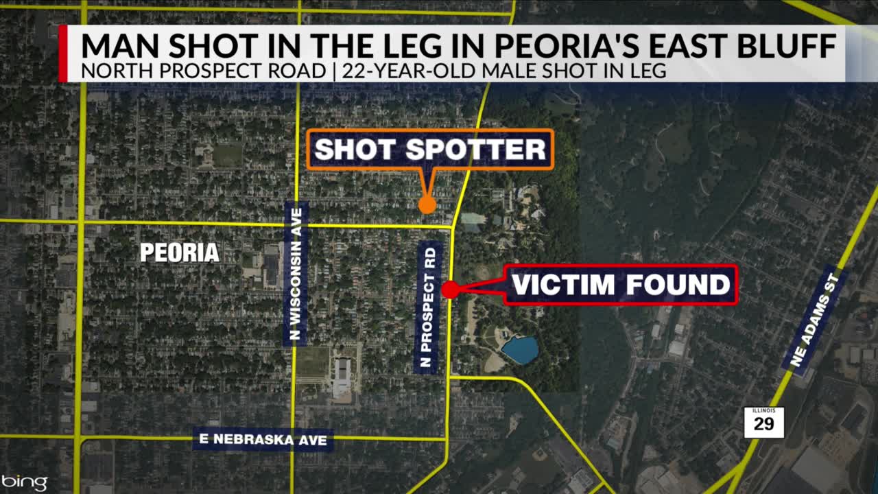 Man shot in leg on Peoria's East Bluff, no arrests made