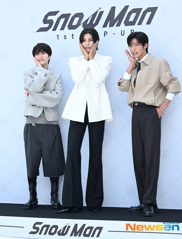 PHOTO】Snow Man 目黒蓮＆ラウール＆深澤辰哉、韓国初ポップアップ