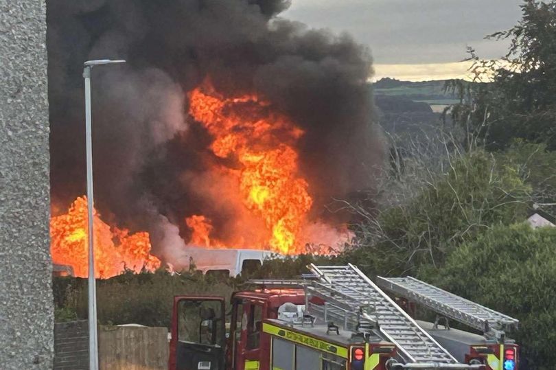 Five Vans Destroyed In Huge Fire At Hotel Car Park In Fife