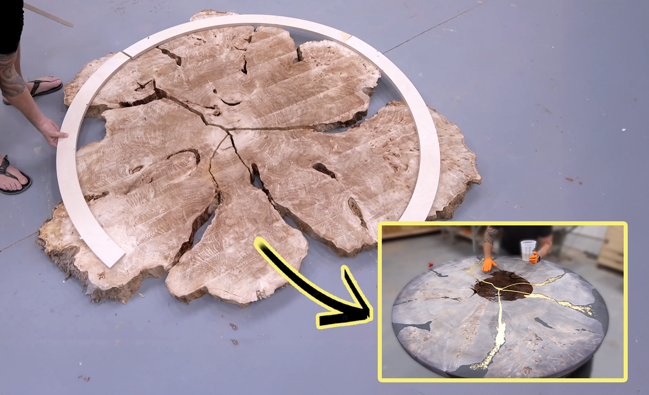 I crafted a table with ancient Japanese techniques